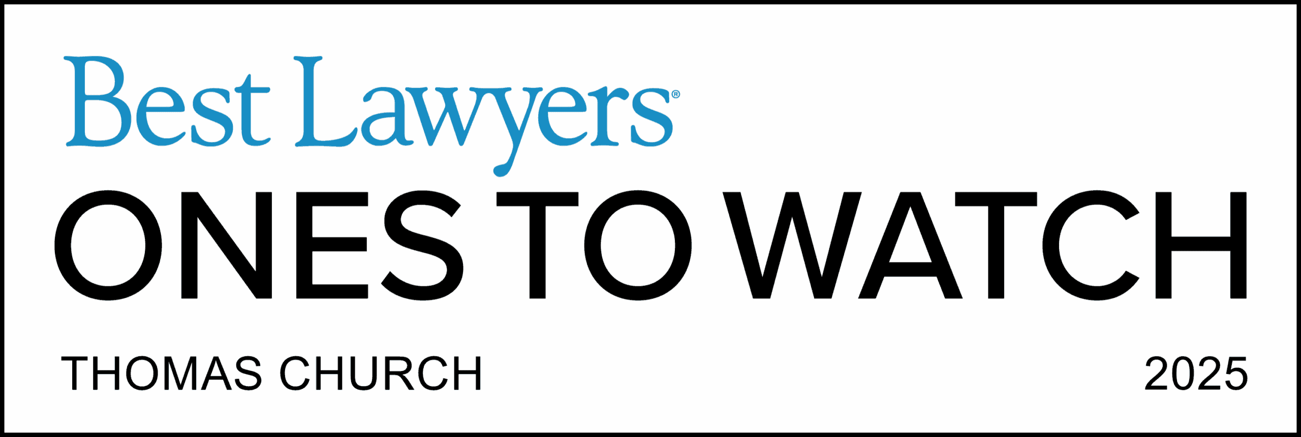 Best Lawyers Award granted to Thomas Church