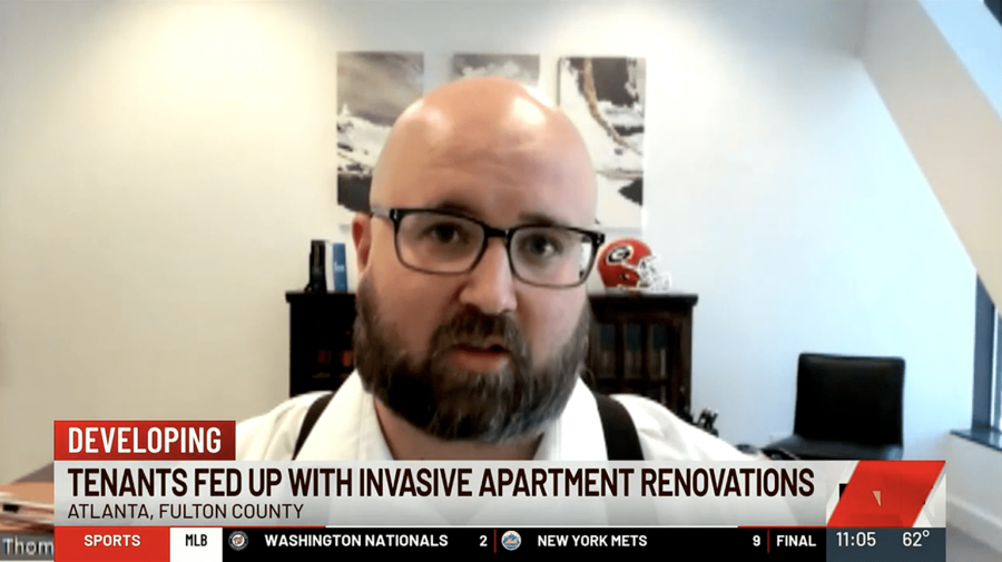 Tom Church attends virtual interview