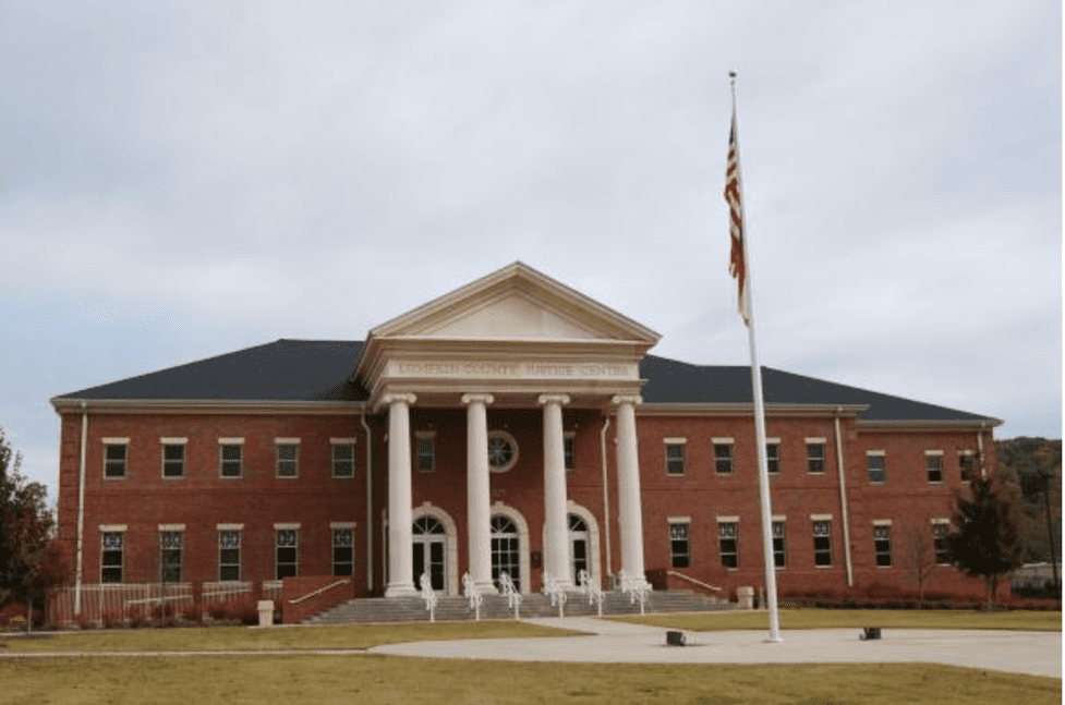 The Lumpkin County courthouse