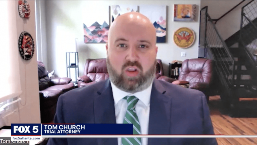 Tom Church attends a virtual interview