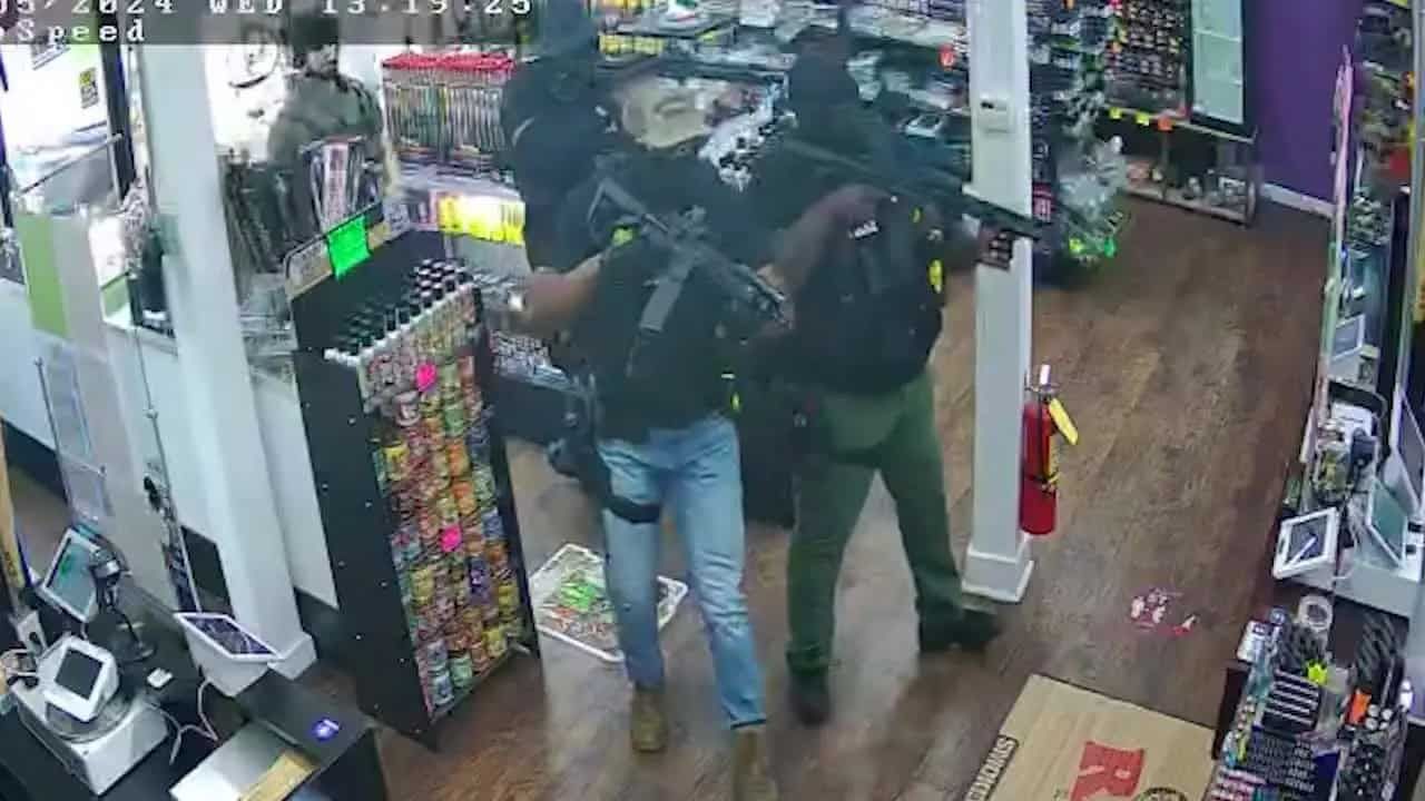 Agents raiding air freshener depot